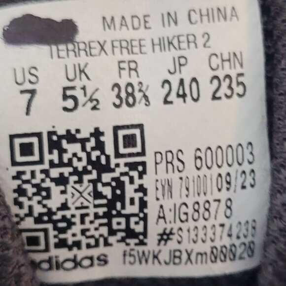 Adidas Terrex Free Hiker 2 Women's Size US 7 GTX Multicolor Hiking Trail Shoes. - Picture 8 of 10